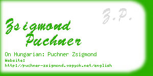 zsigmond puchner business card